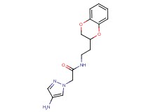 2-(4-amino-1H-pyrazol-1-yl)-N-[2-(2,3-dihydro-1,4-benzodioxin-2-yl)ethyl]acetamide