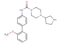 N-(2'-methoxybiphenyl-4-yl)-4-pyrrolidin-3-ylpiperazine-1-carboxamide