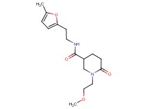 1-(2-methoxyethyl)-N-[2-(5-methyl-2-furyl)ethyl]-6-oxo-3-piperidinecarboxamide