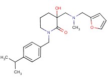 3-{[(2-furylmethyl)(methyl)amino]methyl}-3-hydroxy-1-(4-isopropylbenzyl)piperidin-2-one