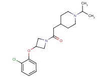 4-{2-[3-(2-chlorophenoxy)-1-azetidinyl]-2-oxoethyl}-1-isopropylpiperidine