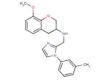(8-methoxy-3,4-dihydro-2H-chromen-3-yl){[1-(3-methylphenyl)-1H-imidazol-2-yl]methyl}amine
