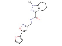 N-{[5-(2-furyl)isoxazol-3-yl]methyl}-1-methyl-4,5,6,7-tetrahydro-1H-indazole-3-carboxamide