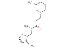 N-methyl-3-(3-methyl-1-piperidinyl)-N-[(3-methyl-2-thienyl)methyl]propanamide trifluoroacetate