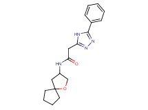 N-1-oxaspiro[4.4]non-3-yl-2-(5-phenyl-4H-1,2,4-triazol-3-yl)acetamide