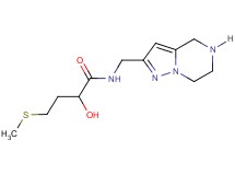 2-hydroxy-4-(methylthio)-N-(4,5,6,7-tetrahydropyrazolo[1,5-a]pyrazin-2-ylmethyl)butanamide hydrochloride