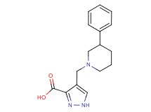 4-[(3-phenylpiperidin-1-yl)methyl]-1H-pyrazole-3-carboxylic acid