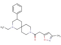 2-ethyl-9-[(3-methylisoxazol-5-yl)acetyl]-4-phenyl-2,9-diazaspiro[5.5]undecane