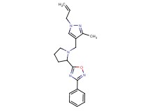 5-{1-[(1-allyl-3-methyl-1H-pyrazol-4-yl)methyl]pyrrolidin-2-yl}-3-phenyl-1,2,4-oxadiazole