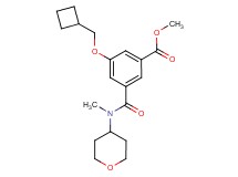 methyl 3-(cyclobutylmethoxy)-5-{[methyl(tetrahydro-2H-pyran-4-yl)amino]carbonyl}benzoate