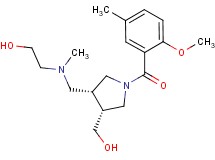 2-[{[(3R*,4R*)-4-(hydroxymethyl)-1-(2-methoxy-5-methylbenzoyl)pyrrolidin-3-yl]methyl}(methyl)amino]ethanol