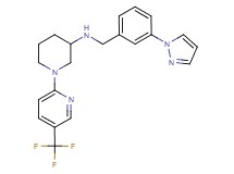 N-[3-(1H-pyrazol-1-yl)benzyl]-1-[5-(trifluoromethyl)-2-pyridinyl]-3-piperidinamine
