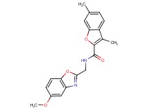 N-[(5-methoxy-1,3-benzoxazol-2-yl)methyl]-3,6-dimethyl-1-benzofuran-2-carboxamide
