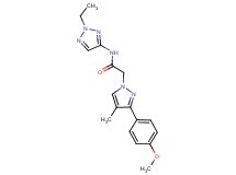 N-(2-ethyl-2H-1,2,3-triazol-4-yl)-2-[3-(4-methoxyphenyl)-4-methyl-1H-pyrazol-1-yl]acetamide