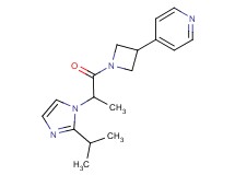 4-{1-[2-(2-isopropyl-1H-imidazol-1-yl)propanoyl]-3-azetidinyl}pyridine