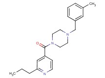 1-(3-methylbenzyl)-4-(2-propylisonicotinoyl)piperazine