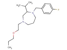 1-(4-fluorobenzyl)-2-isopropyl-4-(2-propoxyethyl)-1,4-diazepane