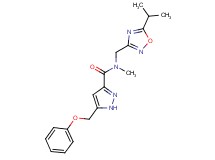 N-[(5-isopropyl-1,2,4-oxadiazol-3-yl)methyl]-N-methyl-5-(phenoxymethyl)-1H-pyrazole-3-carboxamide