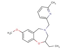 2-ethyl-7-methoxy-4-[(6-methyl-2-pyridinyl)methyl]-2,3,4,5-tetrahydro-1,4-benzoxazepine