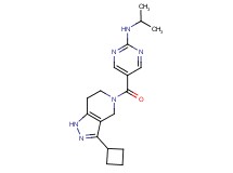 5-[(3-cyclobutyl-1,4,6,7-tetrahydro-5H-pyrazolo[4,3-c]pyridin-5-yl)carbonyl]-N-isopropylpyrimidin-2-amine