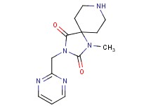 1-methyl-3-(2-pyrimidinylmethyl)-1,3,8-triazaspiro[4.5]decane-2,4-dione hydrochloride