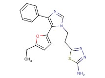 5-{2-[5-(5-ethyl-2-furyl)-4-phenyl-1H-imidazol-1-yl]ethyl}-1,3,4-thiadiazol-2-amine