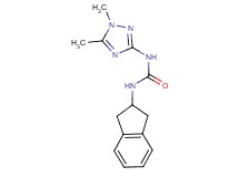 N-(2,3-dihydro-1H-inden-2-yl)-N'-(1,5-dimethyl-1H-1,2,4-triazol-3-yl)urea trifluoroacetate