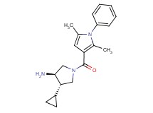 (3R*,4S*)-4-cyclopropyl-1-[(2,5-dimethyl-1-phenyl-1H-pyrrol-3-yl)carbonyl]pyrrolidin-3-amine