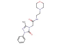 2-(3-methyl-5-oxo-1-phenyl-1,5-dihydro-4H-1,2,4-triazol-4-yl)-N-[2-(4-morpholinyl)ethyl]acetamide