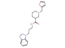 N-[3-(1H-1,2,3-benzotriazol-1-yl)propyl]-1-(2-furylmethyl)-3-piperidinecarboxamide