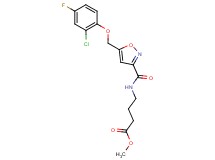 methyl 4-[({5-[(2-chloro-4-fluorophenoxy)methyl]-3-isoxazolyl}carbonyl)amino]butanoate