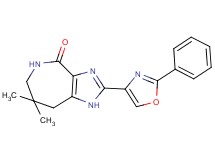 7,7-dimethyl-2-(2-phenyl-1,3-oxazol-4-yl)-5,6,7,8-tetrahydroimidazo[4,5-c]azepin-4(1H)-one