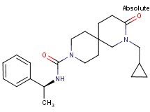 2-(cyclopropylmethyl)-3-oxo-N-[(1S)-1-phenylethyl]-2,9-diazaspiro[5.5]undecane-9-carboxamide