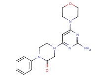 4-(2-amino-6-morpholin-4-ylpyrimidin-4-yl)-1-phenylpiperazin-2-one