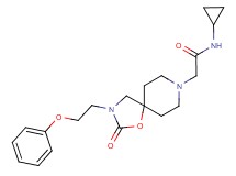 N-cyclopropyl-2-[2-oxo-3-(2-phenoxyethyl)-1-oxa-3,8-diazaspiro[4.5]dec-8-yl]acetamide