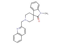 1-methyl-1'-(quinolin-2-ylmethyl)spiro[indole-3,4'-piperidin]-2(1H)-one
