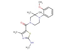 5-{[4-(2-methoxyphenyl)-3,3-dimethyl-1-piperazinyl]carbonyl}-N,4-dimethyl-1,3-thiazol-2-amine