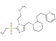 2-[2-(1-{[2-(ethylsulfonyl)-1-(2-methoxyethyl)-1H-imidazol-5-yl]methyl}-2-piperidinyl)ethyl]pyridine