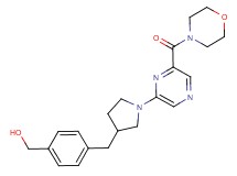[4-({1-[6-(morpholin-4-ylcarbonyl)pyrazin-2-yl]pyrrolidin-3-yl}methyl)phenyl]methanol
