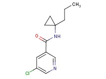 5-chloro-N-(1-propylcyclopropyl)nicotinamide