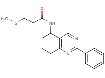 3-(methylthio)-N-(2-phenyl-5,6,7,8-tetrahydro-5-quinazolinyl)propanamide