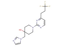4-(1H-imidazol-1-ylmethyl)-1-[4-(3,3,3-trifluoropropyl)pyrimidin-2-yl]piperidin-4-ol