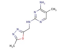 5-methyl-N~2~-[(5-methyl-1,3,4-oxadiazol-2-yl)methyl]-2,4-pyrimidinediamine