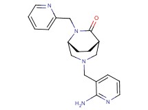 (1S*,5R*)-3-[(2-aminopyridin-3-yl)methyl]-6-(pyridin-2-ylmethyl)-3,6-diazabicyclo[3.2.2]nonan-7-one