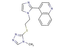 4-(1-{2-[(4-methyl-4H-1,2,4-triazol-3-yl)thio]ethyl}-1H-imidazol-2-yl)quinoline
