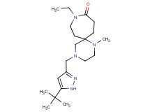 4-[(5-tert-butyl-1H-pyrazol-3-yl)methyl]-9-ethyl-1-methyl-1,4,9-triazaspiro[5.6]dodecan-10-one