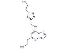 5-propyl-N-[(1-propyl-1H-pyrazol-4-yl)methyl]pyrazolo[1,5-a]pyrimidin-7-amine
