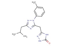 5-{[3-isobutyl-1-(3-methylphenyl)-1H-1,2,4-triazol-5-yl]methyl}-2,4-dihydro-3H-1,2,4-triazol-3-one