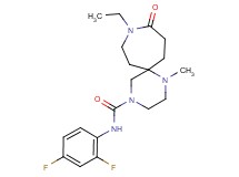 N-(2,4-difluorophenyl)-9-ethyl-1-methyl-10-oxo-1,4,9-triazaspiro[5.6]dodecane-4-carboxamide
