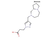 3-{4-[(9aS)-hexahydro-1H-pyrrolo[1,2-a][1,4]diazepin-2(3H)-ylmethyl]-1H-pyrazol-1-yl}propanoic acid